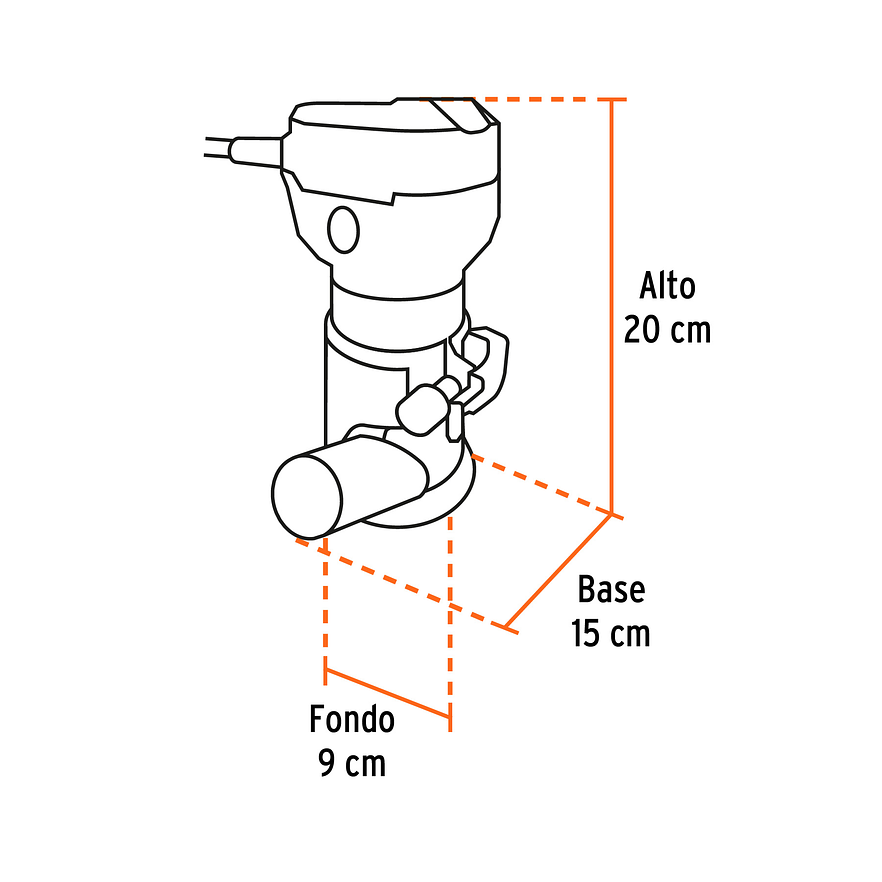 Router, Rebajadora, compacto Truper 102315 710W, 3/4 HP, Industrial 3