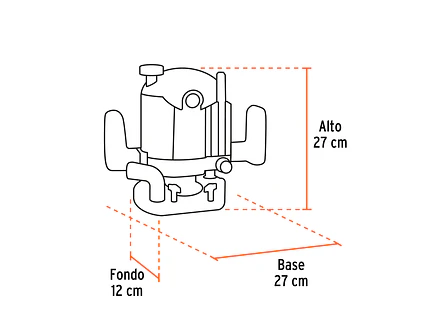 Ruteadoras industrial Truper 16610 1-3/4 hp  - Foto 3 | aztools.co