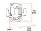 Ruteadoras industrial Truper 16610 1-3/4 hp  - Miniatura 3 | aztools.co