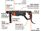Taladro Percutor SDS Plus Industrial Truper 102873, 3.5 J, 800W - Miniatura 2 | aztools.co