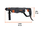 Taladro Percutor SDS Plus Industrial Truper 102873, 3.5 J, 800W - Miniatura 3 | aztools.co