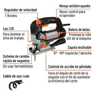 Sierra Caladora Industrial Truper 15348, de 750W