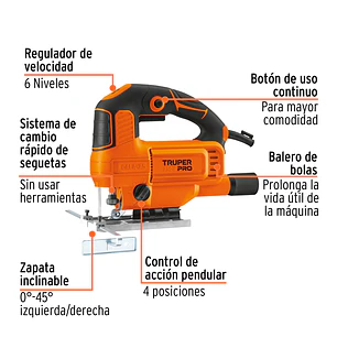 Sierra Caladora Truper 15423, de 750W
