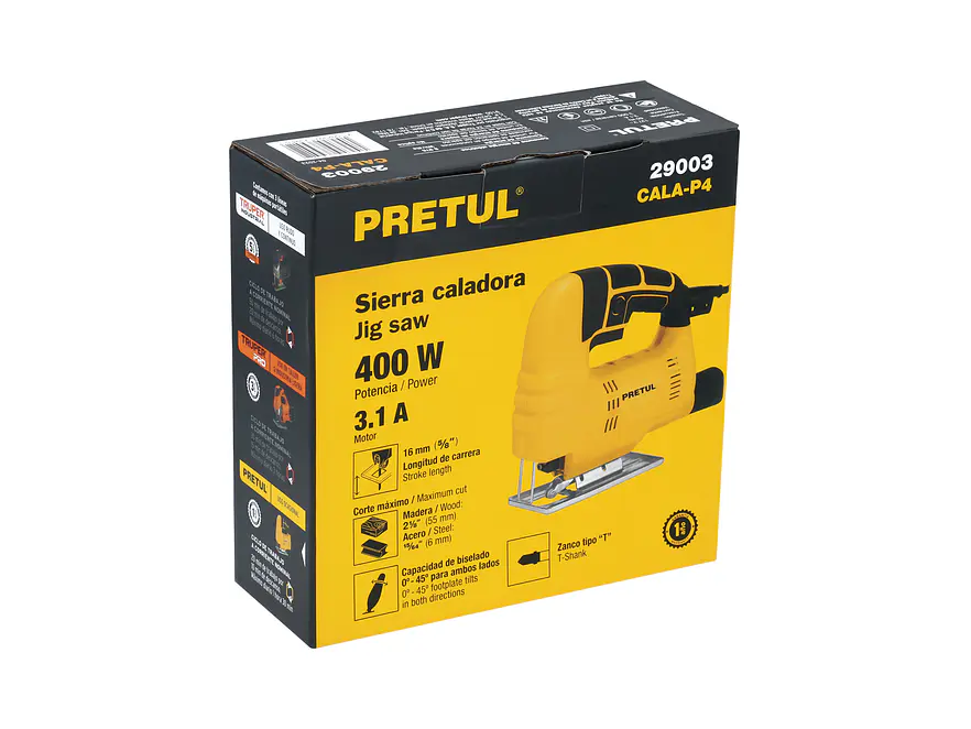 Sierra Caladora Pretul 29003, de 400W - Foto 4 | aztools.co