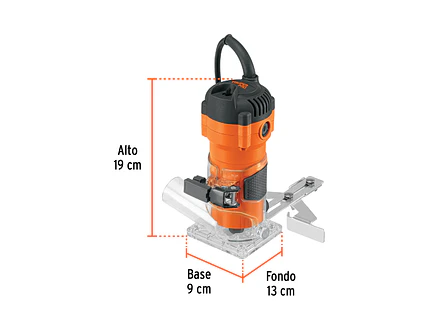 Routeadora compacto 600W Truper 102379, 3/4 HP,  - Foto 3 | aztools.co