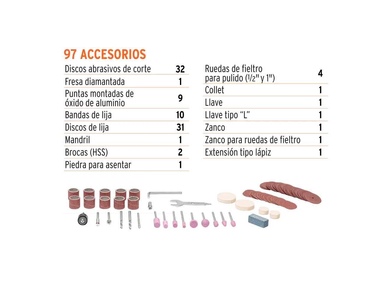 Moto tool Truper 103580, 135W con 97 accesorios,  - Foto 4 | aztools.co
