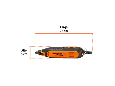 Moto tool Truper 103581 135W, velocidad variable, 211 accesorios - Foto 3 | aztools.co