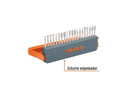 Juego de 20 Puntas de Diamante Truper 103032, para Moto Tool - Foto 2 | aztools.co