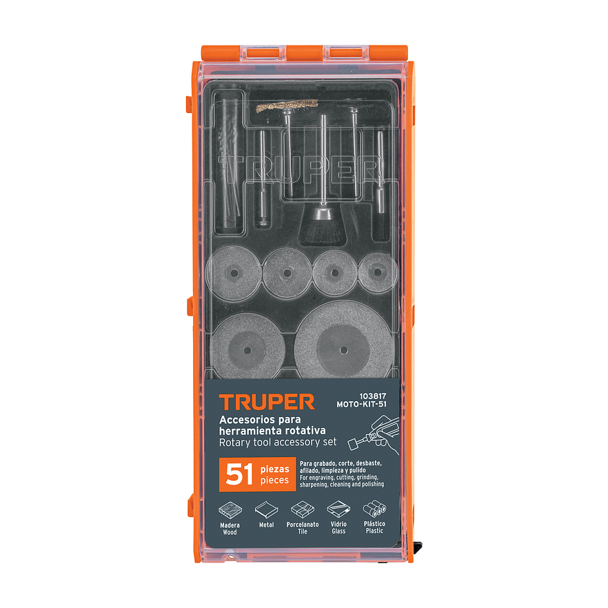Juego de 51 Piezas Truper 103817, para Moto Tool 2