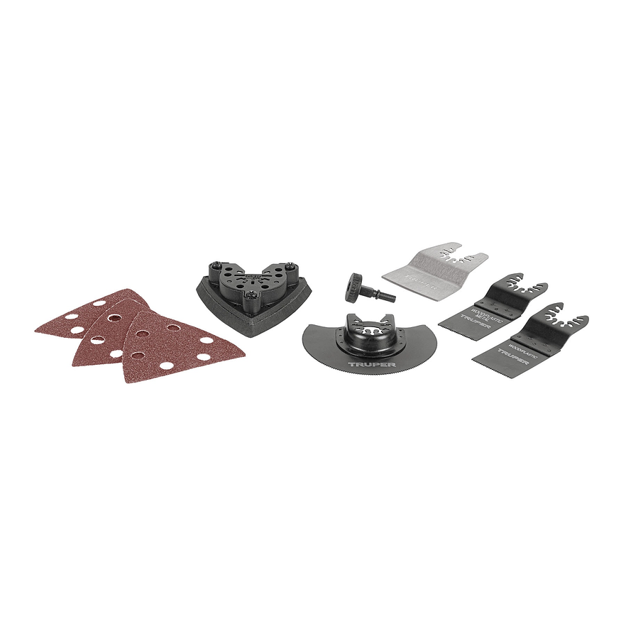 Kit de 8 Accesorios para Multiherramienta Truper 103440, Compatible con MULH-35A 1