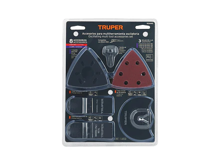 Kit de 8 Accesorios para Multiherramienta Truper 103440, Compatible con MULH-35A - Foto 2 | aztools.co