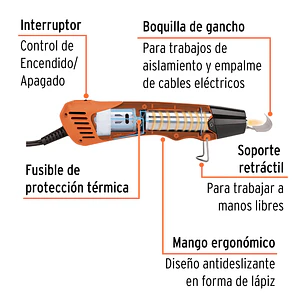 Mini Pistola de Calor Truper 102578, de 350W