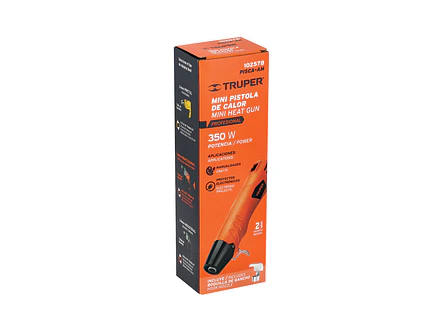 Mini Pistola de Calor Truper 102578, de 350W - Foto 3 | aztools.co