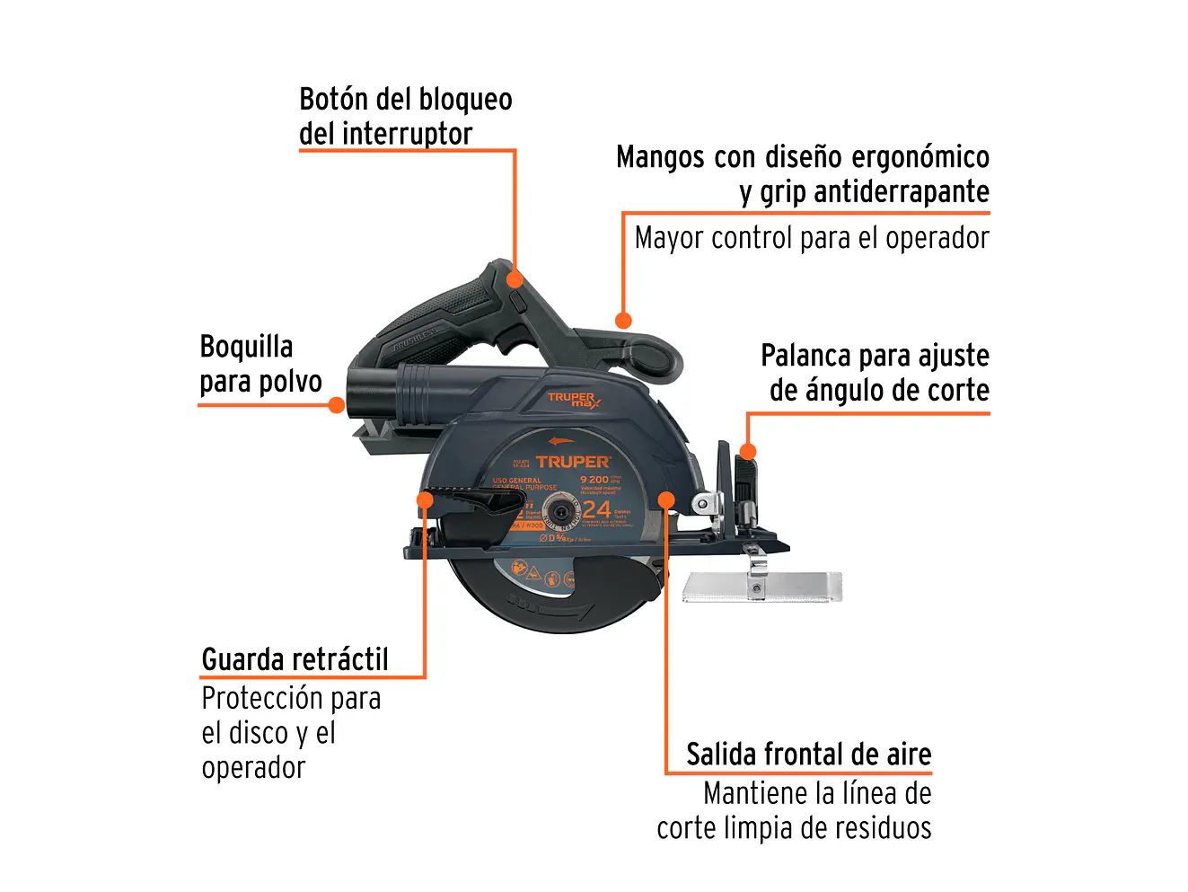 Sierra Circular Truper 103234, 6-1/2