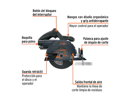 Sierra Circular Truper 103234, 6-1/2