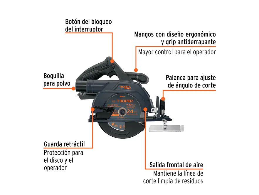 Sierra Circular Truper 103234, 6-1/2