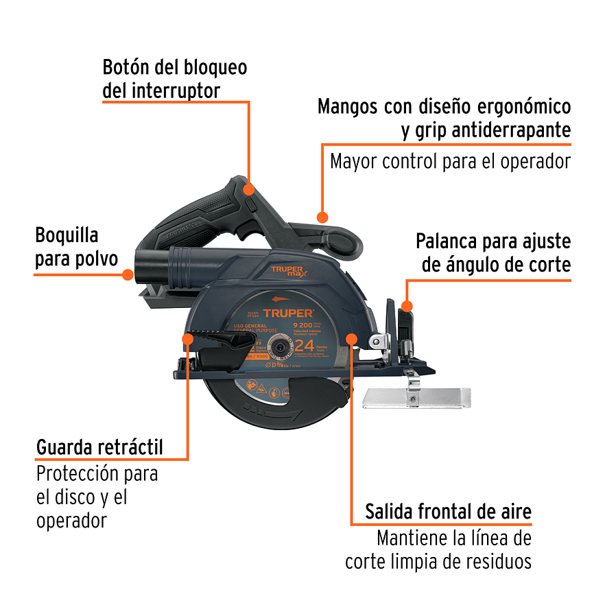 Sierra Circular Truper 103234, 6-1/2