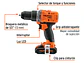 Taladro Rotomartillo percutor Inalámbrico Truper 103246, 1/2