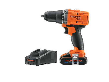 Taladro Percutor Inalámbrico Truper 103249, 1/2