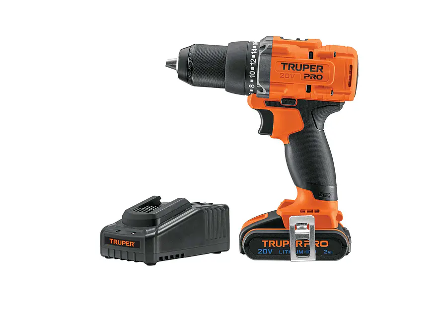 Taladro Percutor Inalámbrico Truper 103249, 1/2