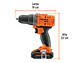 Taladro Percutor Inalámbrico Truper 103249, 1/2