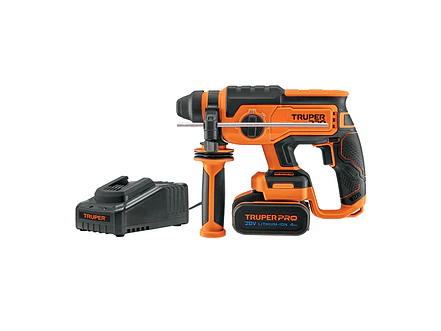 Taladro Percutor Rotomartillo Truper 103263, SDS Plus Inalámbrico 20V 2 J Motor Brushless,1 Batería 4Ah - Foto 1 | aztools.co