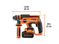 Taladro Percutor Rotomartillo Truper 103263, SDS Plus Inalámbrico 20V 2 J Motor Brushless,1 Batería 4Ah - Miniatura 3 | aztools.co