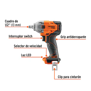 Llave de impacto Truper 103252, 1/2