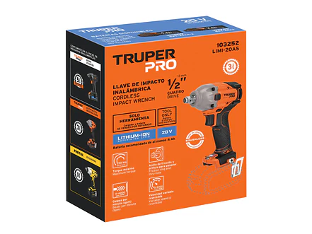 Llave de impacto Truper 103252, 1/2