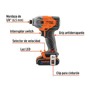 Destornillador de Impacto Truper 103253, 1/4