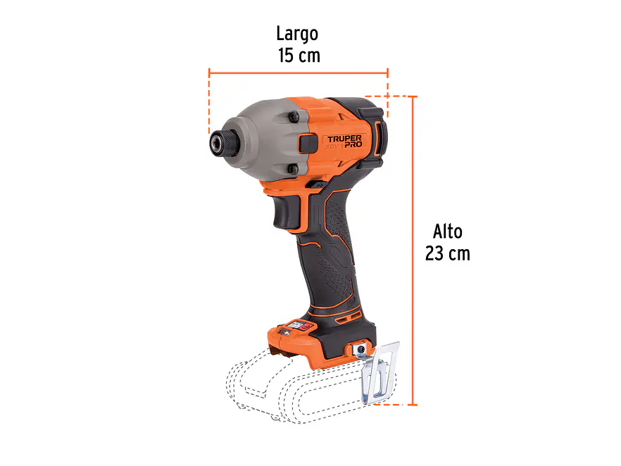 Destornillador de impacto Truper 103254, 1/4