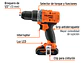 Combo rotomartillo destornillador impacto Truper 103392, 20V,  - Miniatura 3 | aztools.co