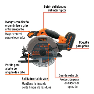 Sierra Circular Truper 103256, 6-1/2