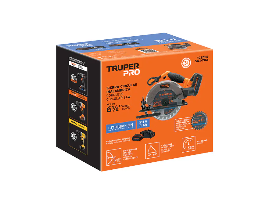 Sierra Circular Truper 103256, 6-1/2