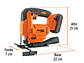Sierra caladora inalambrica Truper 102859, 20V, 1 batería 2Ah, profesional - Miniatura 3 | aztools.co