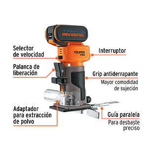 Ruteadora Truper 102865, 1/4