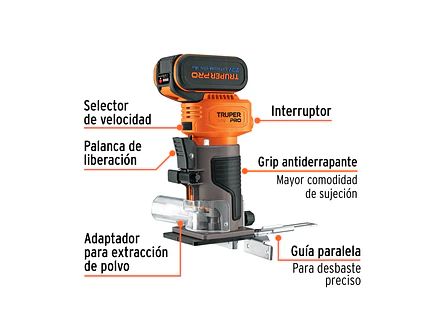 Ruteadora Truper 102865, 1/4