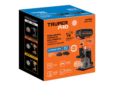 Ruteadora Truper 102865, 1/4