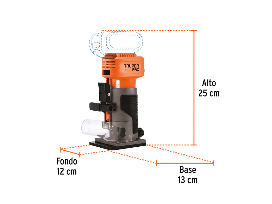 Ruteadora Truper 103262, 1/4