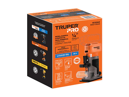 Ruteadora Truper 103262, 1/4