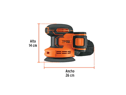 Lijadora roto-orbital Truper 102863, 5