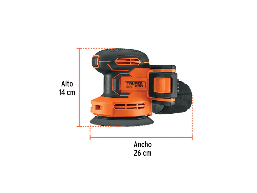 Lijadora roto-orbital Truper 102863, 5