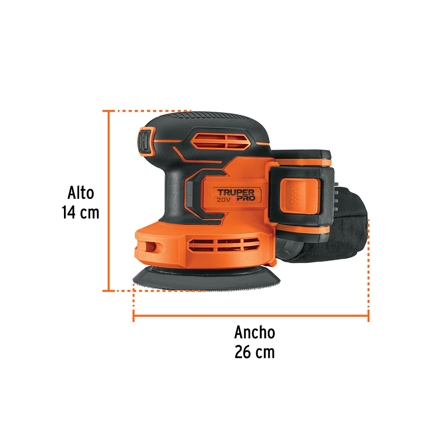 Lijadora roto-orbital Truper 102863, 5