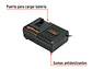 Cargador rápido de baterías de ion litio Truper 103242, 20V - Miniatura 2 | aztools.co