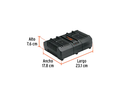 Combo Cargador Dual Truper 103377, 20 V, con 2 Baterías de 2 Ah - Foto 3 | aztools.co