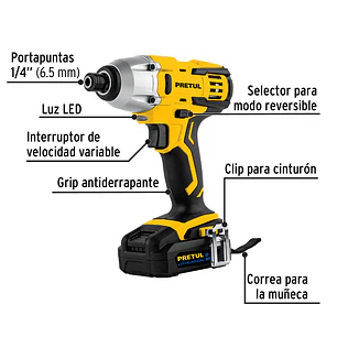 Destornillador de impacto Pretul 28269, 1/4