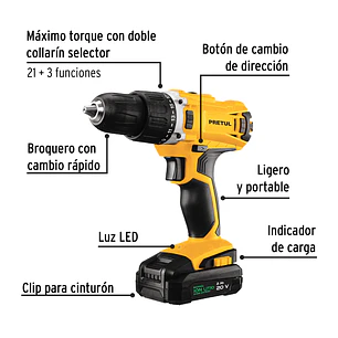 Kit Taladro Pretul 29001, 1/2