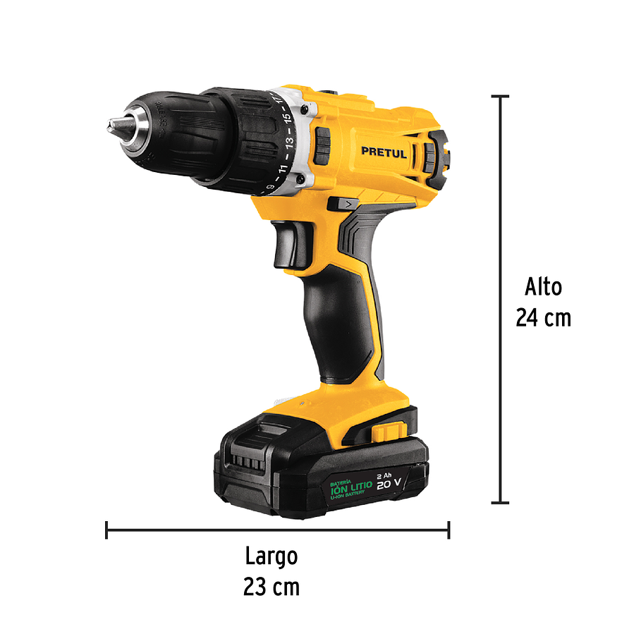 Kit Taladro Pretul 29001, 1/2
