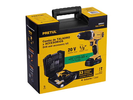 Kit Taladro Pretul 29001, 1/2