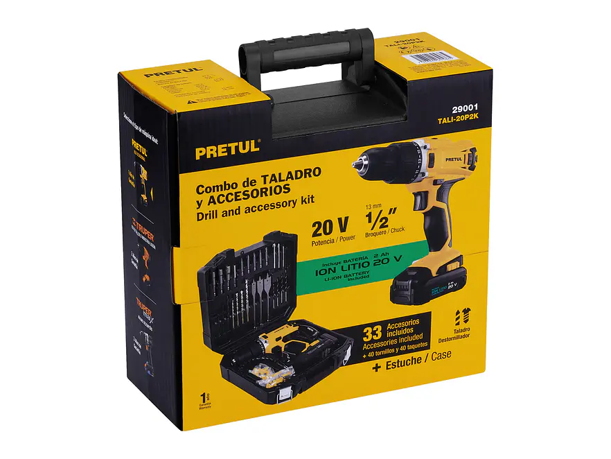 Kit Taladro Pretul 29001, 1/2